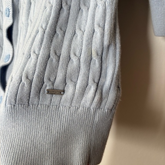 🎉4/30$🎉 Tommy Hilfiger Powder Blue Knit Cardigan - S - Picture 3 of 4